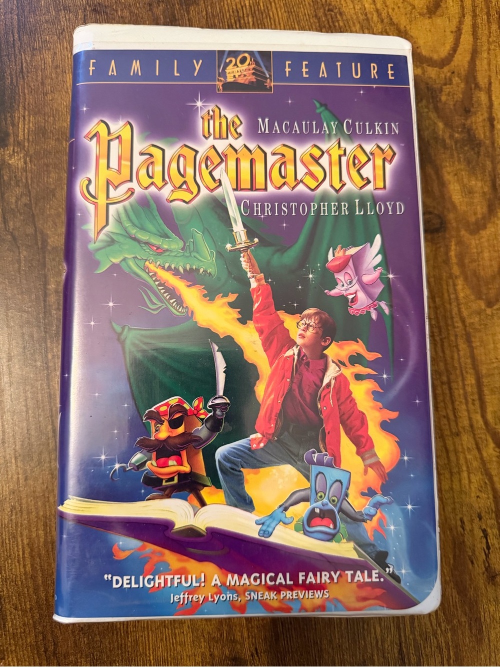The Pagemaster VHS 1995 Clamshell Macaulay Culkin Christopher Lloyd Fox Video